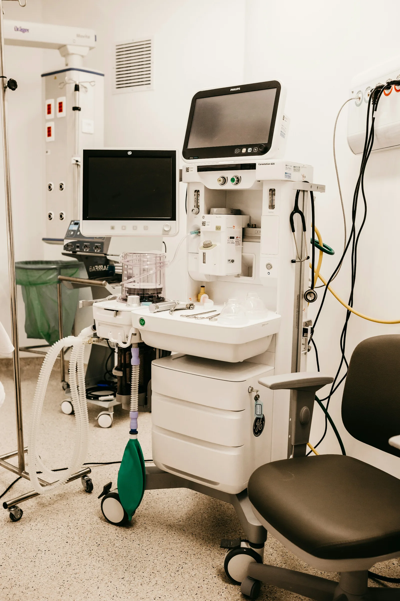 A fully equipped treatment room in a private healthcare facility